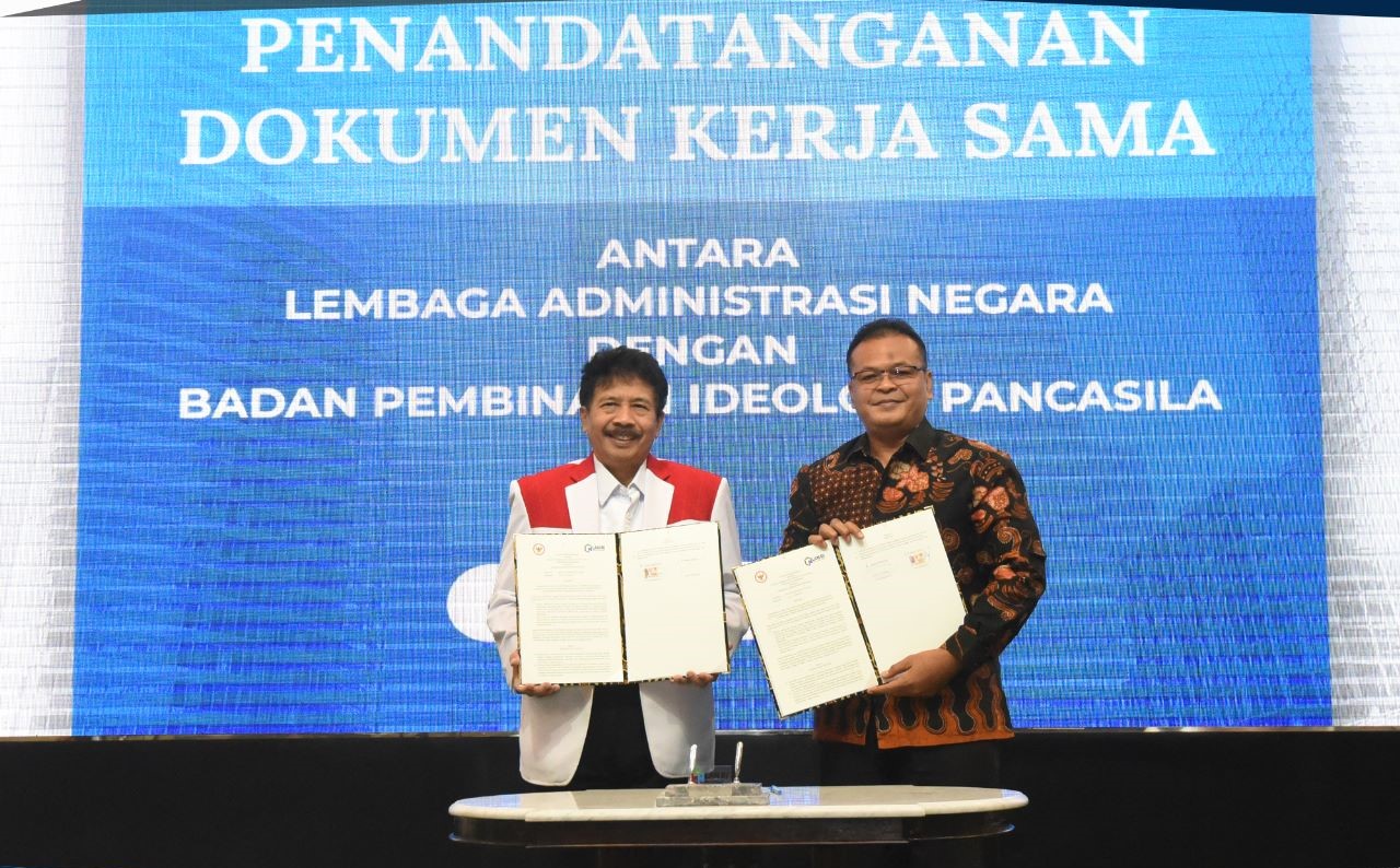 Selenggarakan Program Eksekutif Nasional, LAN Teken Kerja Sama dengan BPIP